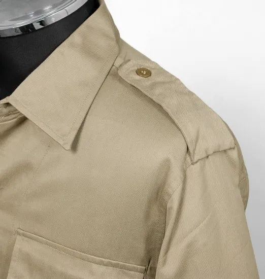 【スモール特価】イタリア軍 カーキ フィールドシャツ 新品 E43N-SB-