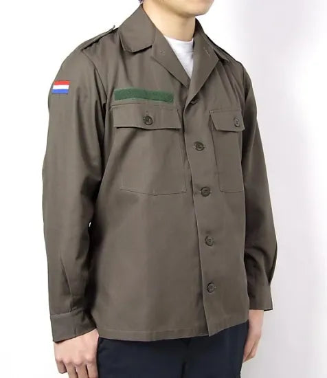 (11/29まで特価)オランダ軍 KL ファティーグシャツ 新品 D11N-