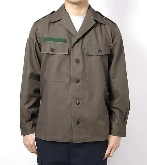 (11/29まで特価)オランダ軍 KL ファティーグシャツ 新品 D11N-