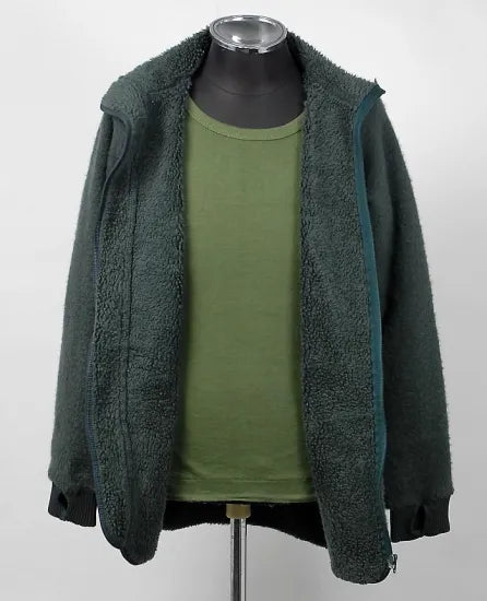 オランダ軍 グリーン HELLY HANSEN/ヘリーハンセン ボアフリース ライナージャケット USED