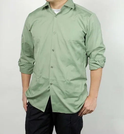 チェコ軍 ライトグリーン M-21 プレーン サービスシャツ 新品 E96N-