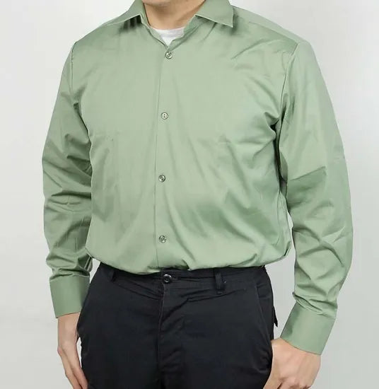 チェコ軍 ライトグリーン M-21 プレーン サービスシャツ 新品 E96N-