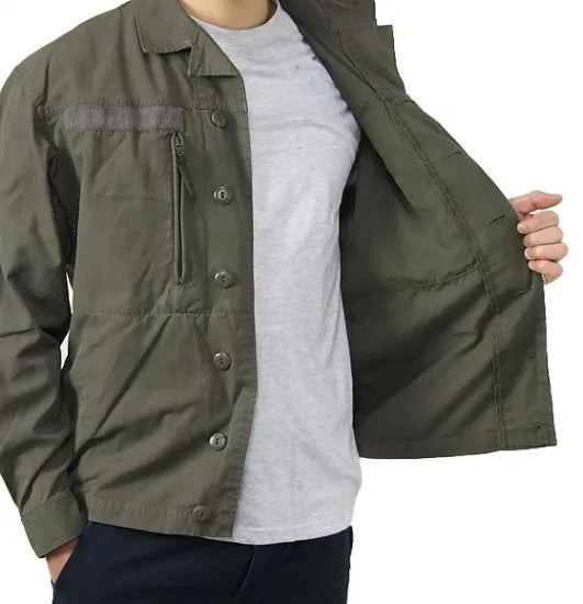 オーストリア軍 OD リップストップ コンバットジャケット USED =