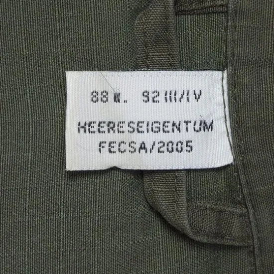 オーストリア軍 OD リップストップ コンバットジャケット USED =