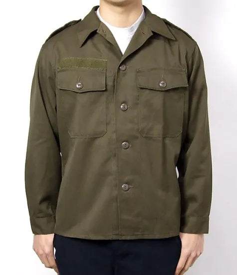 オーストリア軍 厚手 ワッペン付 ファティーグシャツ USED E74UW-