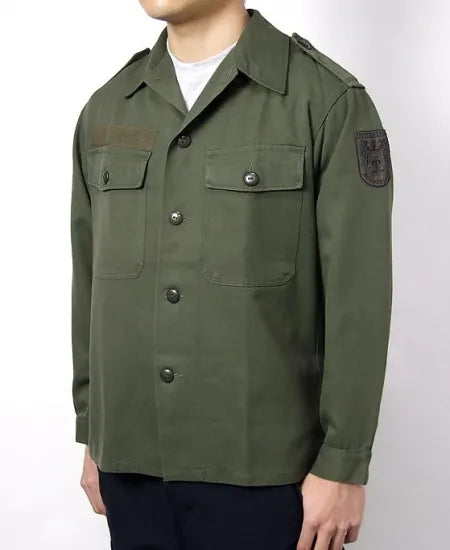 オーストリア軍 厚手 ワッペン付 ファティーグシャツ USED E74UW-