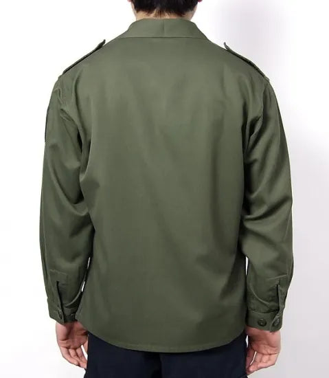 オーストリア軍 厚手 ワッペン付 ファティーグシャツ USED E74UW-