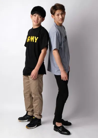 アメリカ軍 U.S.ARMY グレー 前期型 IPFU トレーニング Tシャツ USED T45U-