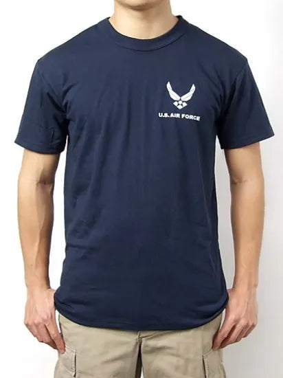 U.S.AIR FORCE ネイビー ミリタリーTシャツ 新品 T46NF-
