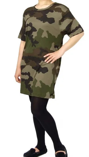 フランス軍 PETIT BATEAU/プチバトー CCE カモフラージュ Tシャツ 新品 T86N-