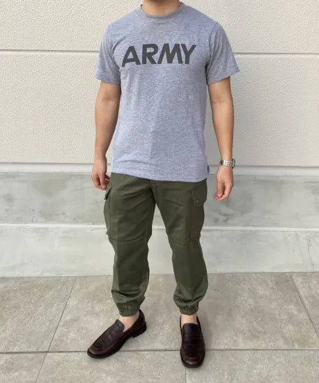 アメリカ軍 U.S.ARMY グレー 前期型 IPFU トレーニングTシャツ 新品 T45N-