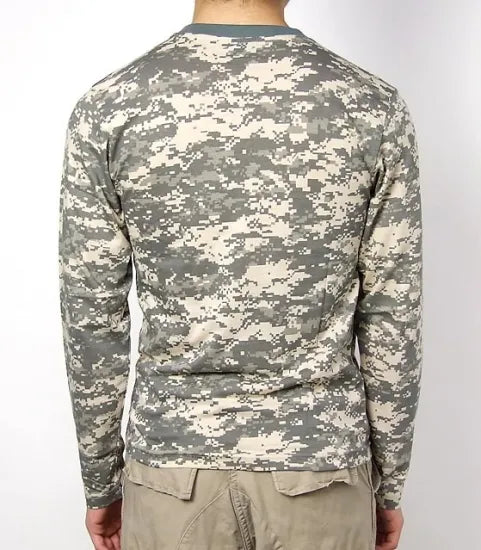 特別特価 U.S. ACU デジタルカモ ミリタリー長袖Tシャツ 新品 T40LN-