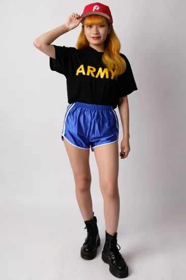 アメリカ軍 U.S.ARMY ブラック 後期型 APFU トレーニングTシャツ USED T45BU-