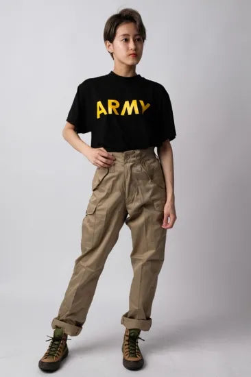 アメリカ軍 U.S.ARMY ブラック 後期型 APFU トレーニングTシャツ USED T45BU-