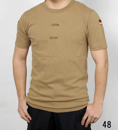 ドイツ軍 ARMY フラッグワッペン付 Tシャツ USED T61U-