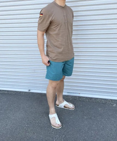 ドイツ軍 ARMY フラッグワッペン付 Tシャツ USED T61U-