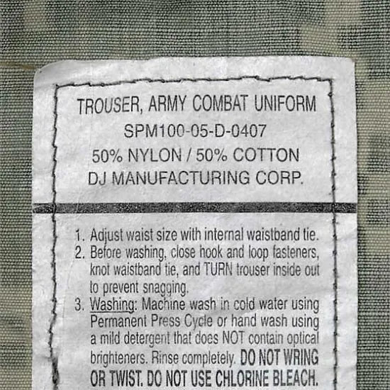 アメリカ軍 ACU デジタルカモ コンバットパンツ USED 134U=