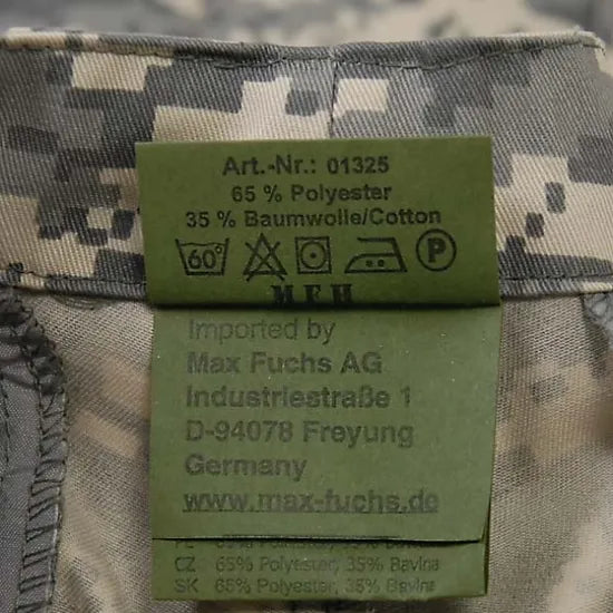 U.S. ACU デジタルカモ フロントジッパー コンバットパンツ 新品 134NAZ=