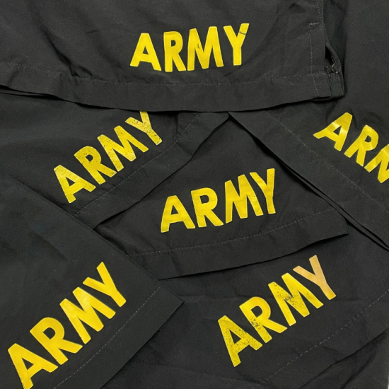アメリカ軍 U.S.ARMY ブラック 後期型 APFU トレーニング ショートパンツ USED PT-SHORTS-GU-