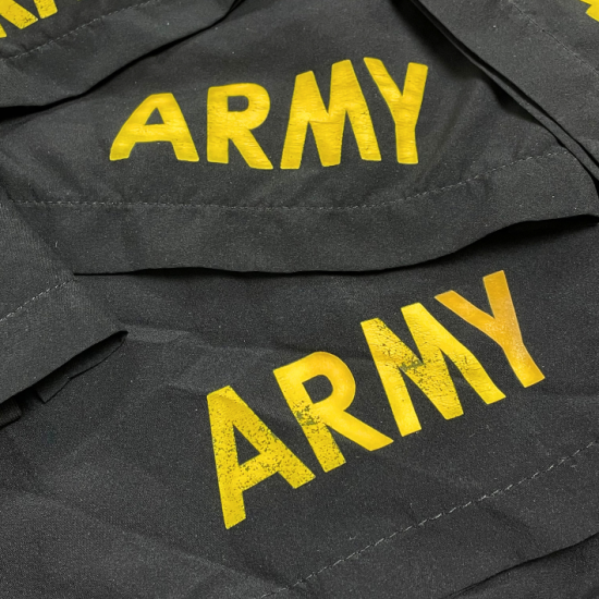 アメリカ軍 U.S.ARMY ブラック 後期型 APFU トレーニング ショートパンツ USED PT-SHORTS-GU-