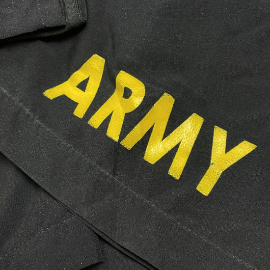 アメリカ軍 U.S.ARMY ブラック 後期型 APFU トレーニング ショートパンツ USED PT-SHORTS-GU-