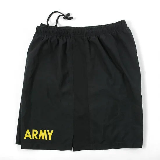 アメリカ軍 U.S.ARMY ブラック 後期型 APFU トレーニング ショートパンツ USED PT-SHORTS-GU-