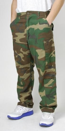 アメリカ軍 ウッドランドカモ ノメックス エアクルーパンツ USED 123U=