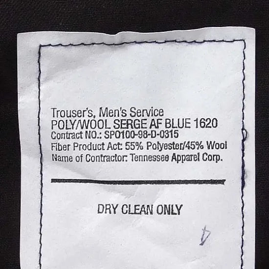 アメリカ空軍 USAF エアフォースブルー ドレスパンツ USED AF-PU-BLUE=