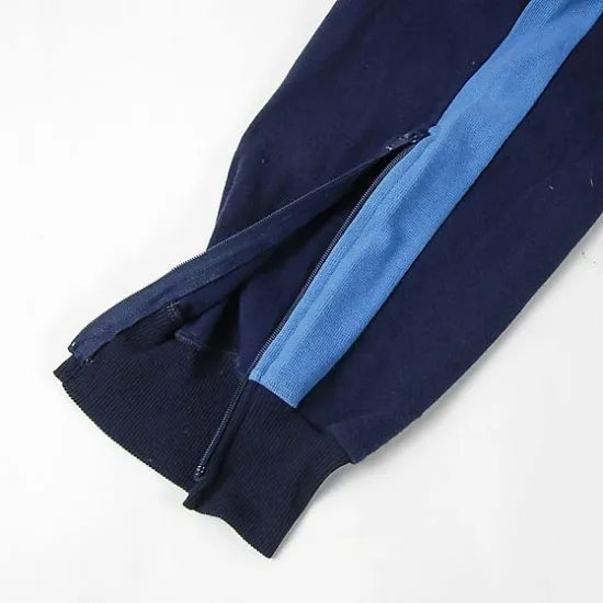 ドイツ軍 ネイビー/ライトブルー 前期型 フィジカルトレーニングパンツ USED 304U=