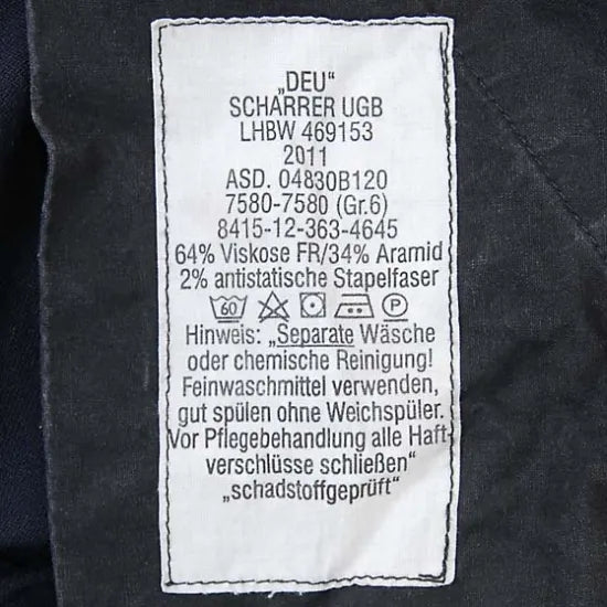 ドイツ海軍 NAVY ネイビー アラミド デッキ カーゴパンツ USED 303U=