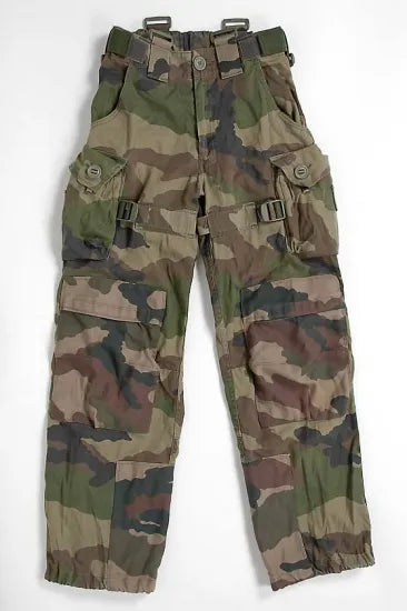 【スモール特価】フランス軍 CCE カモフラージュ タイドアップ バトルパンツ USED 440TU