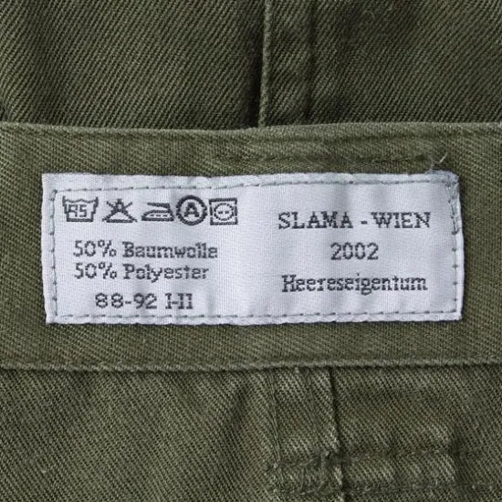 オーストリア軍 OD M-75 フィールド カーゴパンツ USED 741U=