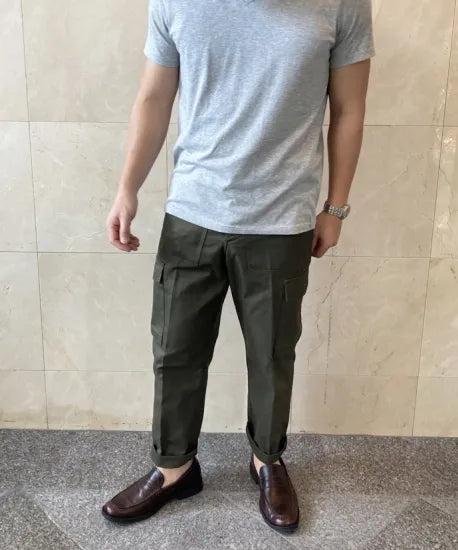 オーストリア軍 OD M-75 フィールド カーゴパンツ USED 741U=