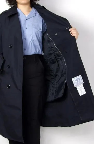 【レディース特価】アメリカ空軍 USAF ネイビー レディース トレンチコート 新品