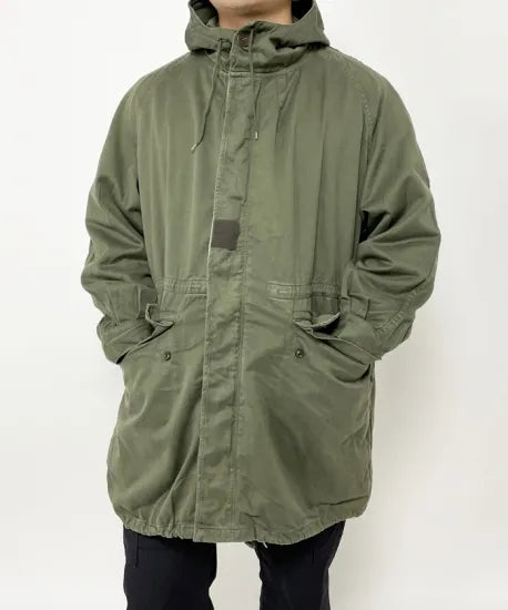 (12/6まで特価)フランス軍 OD M-64 フィールドパーカー ボアライナー付 USED 424LU