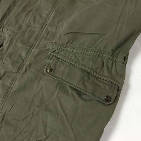 (12/6まで特価)フランス軍 OD M-64 フィールドパーカー ボアライナー付 USED 424LU