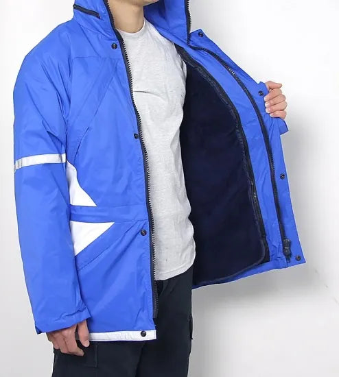 フランス ブルー/ホワイトVTN スキーパーカー 新品 457N