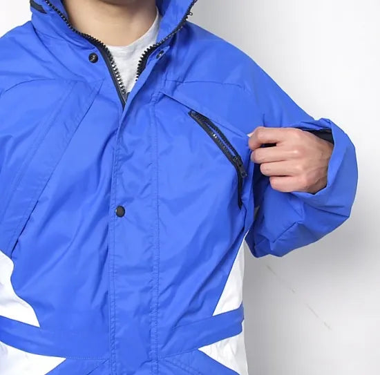 フランス ブルー/ホワイトVTN スキーパーカー 新品 457N