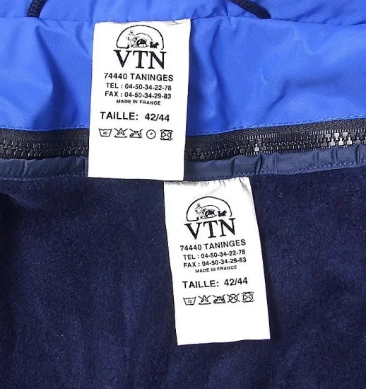 フランス ブルー/ホワイトVTN スキーパーカー 新品 457N