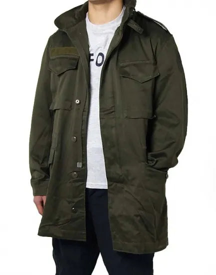 (11/29まで特価)オーストリア軍 OD コットン M-65 フィールドジャケットパーカー 新品 441N