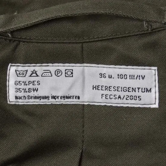 (11/29まで特価)オーストリア軍 OD コットン M-65 フィールドジャケットパーカー 新品 441N