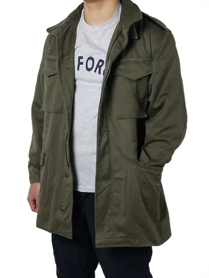 (11/29まで特価)オーストリア軍 OD コットン M-65 フィールドジャケットパーカー 新品 441N