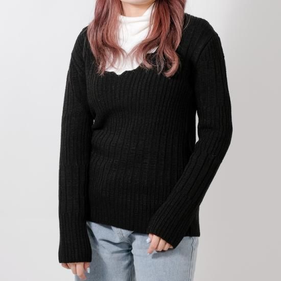 【レディース特価】フランス ブラック パリス レディースセーター 新品