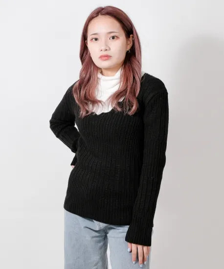 【レディース特価】フランス ブラック パリス レディースセーター 新品