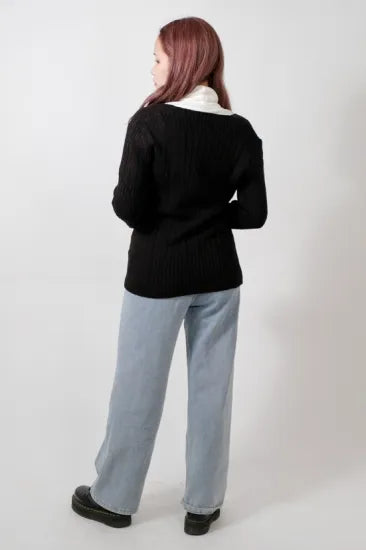 【レディース特価】フランス ブラック パリス レディースセーター 新品