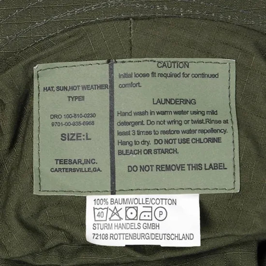 U.S. ODグリーン ジャングルハット 新品 M33N-