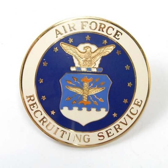 アメリカ空軍 USAF リクルートサービス バッジ 新品 19NB-