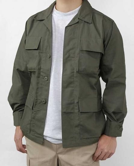 (11/8まで特価)U.S. OD リップストップ コンバットジャケット 新品 A1GN=