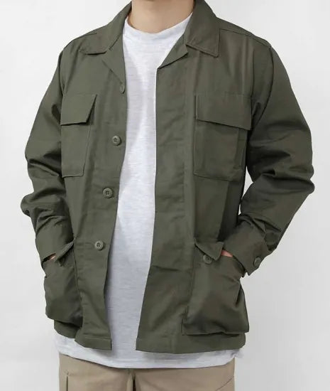 (11/8まで特価)U.S. OD リップストップ コンバットジャケット 新品 A1GN=