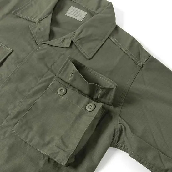 (11/8まで特価)U.S. OD リップストップ コンバットジャケット 新品 A1GN=